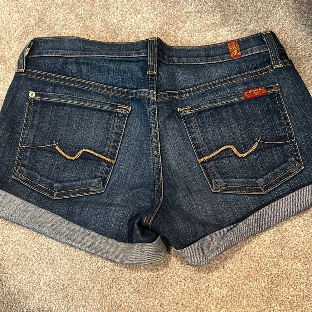 7 for All man Kind Shorts. Like brand new only worn once.